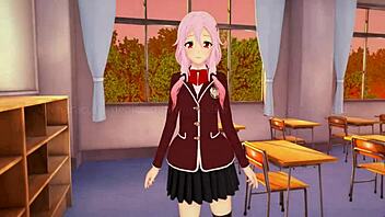 Inori Yuzuriha gets creampied in hentai