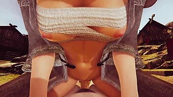 Elden Ring Melina deepthroats in 3D hentai.