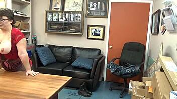 violet navy says, 'casting main on the sofa.'