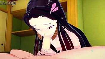 Nezuko in kimono gets wild with intense fucking! 🍒🔥