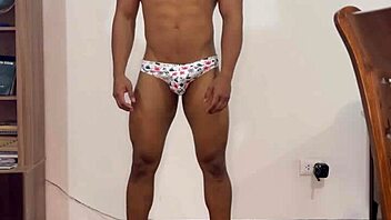 Lingerie casting turns into gay anal porn with curious hetero