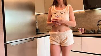 Stepfather teaches stepdaughter to please guy for a good reputation