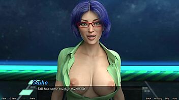 Stranded in space 55, it's blowjob time with huge cock