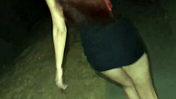 married woman flashing ass in public