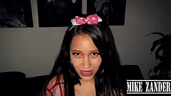 Teen Girl In Pretty Bunny Costume Gets Ass Fucked In One On One Pov Session With Kissing