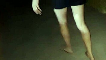 married woman flashing ass in public