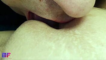 Close up of a big orgasm from a good muff diving session