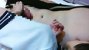 i filmed my petite japanese girlfriend in sailor cosplay getting creampie sex, blowjob, cunnilingus, and handjob on the bed.