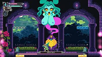 Watch the flip witch game where she gives a titjob