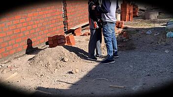 Natal engineer works on safety chamber in construction site