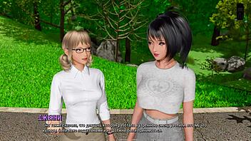 Beautiful Asian girl gets her clothes torn off in this 3D cartoon