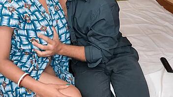 Neighbor seduces and has sex with desi bhabhi Riya while her husband is away