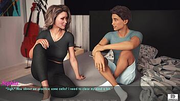 3D animated porn game featuring an MILF and teen