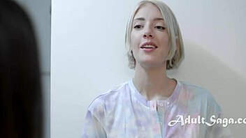 early morning showers turn steamy with stepmom's friend