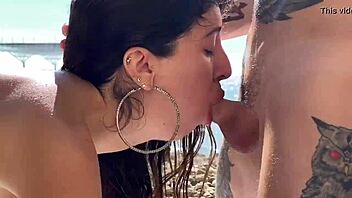 Spend a vacation with Katty West on the sea; she loves sex with an oily body, getting cumshots and orgasms from blowjobs and pussy play.