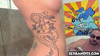 Christy mack with her tattooed perfect ass gets nailed hard 😍