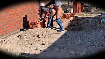 Security Cam Catches Engineer Nataly in Sensual Construction Site Action