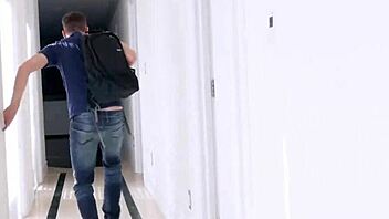 Ginger edyn blair gets lingerie removed for blowjob