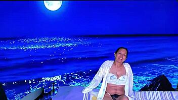 i teased agarabas with a handjob on the caribbean beach