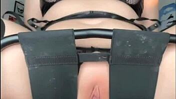 Fuck bench video features big clit masturbation and dildo fucking on the bench.