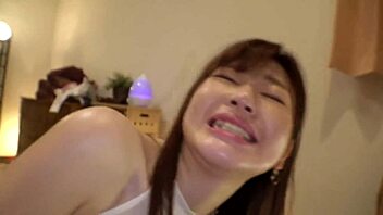 Hey, this asian babe rides cowgirl hard, cums hard, and does sloppy blowjobs in homemade hardcore