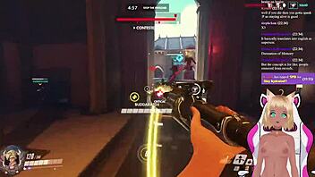 Vtuber Lewdneko Plays Overwatch And Gets Spanked Part 2