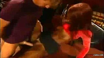 blonde and brunette share cum in office threesome