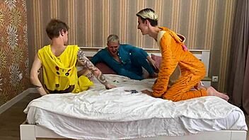 at a pajama party the guys decided to have fun