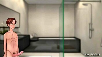 in sexnote, stepb discovers his stepsis's hidden huge bad dragon dildo in the shower.