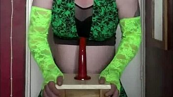 Bisexual crossdresser enjoys gay sex and dildo insertion