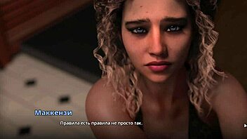 3D animated porn with college students in FFM threesome
