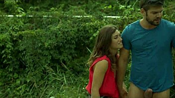 Public bush goes around outdoors