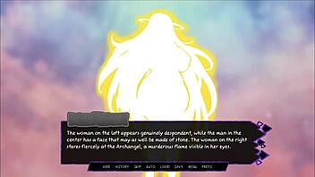 I play Futanari Gate, fapping to milf redhead futa cock