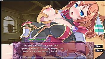 Bound character in slum guides masturbation scene