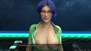 Stranded in space 55, it's blowjob time with huge cock