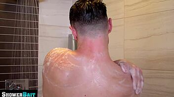 Michael exclaims, 'a surprise cock in the shower!'