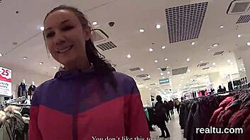 stellar czech teen seduced in supermaket and pounded in pov