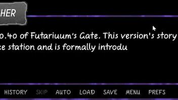 I play Futanari Gate, fapping to milf redhead futa cock