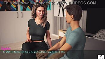 3D animated porn game featuring an MILF and teen