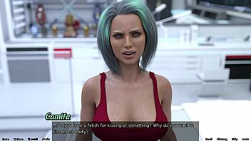 Stranded in space: basketball match against femdom mistress in 3D hentai.