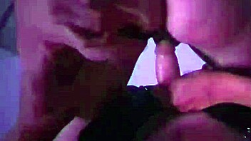 A horny wolf finds two sexy bunnies at Halloween party
