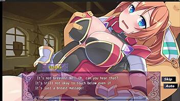 Bound character in slum guides masturbation scene