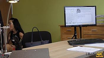 loan4k sexy girl ready for anything to get money