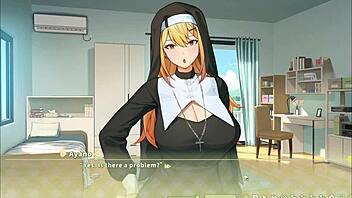 Summer Clover Fired for Giant Cock in Harem Game