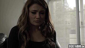 Hey, why is teen babysitter Adria Rae so obedient and wild?