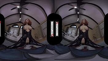 Black Widow in action, Vrcosplayx.com