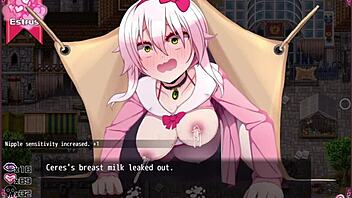 pregnant witch says, 'cum inside me, everyone!' bad ending.