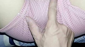 Teen stepdaughter relaxes alone watching TV