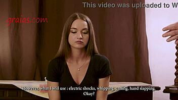 Ouch! This teen 18+ takes brutal punishment from her master