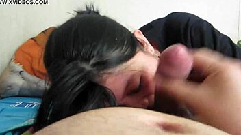 Beautiful curves in action in a hot scene with a facial finish